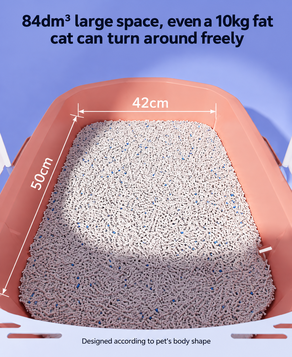 Enclosed cat litter box