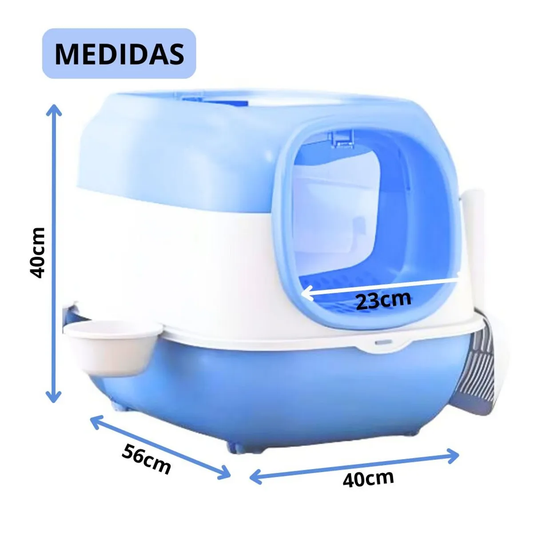 Enclosed cat litter box